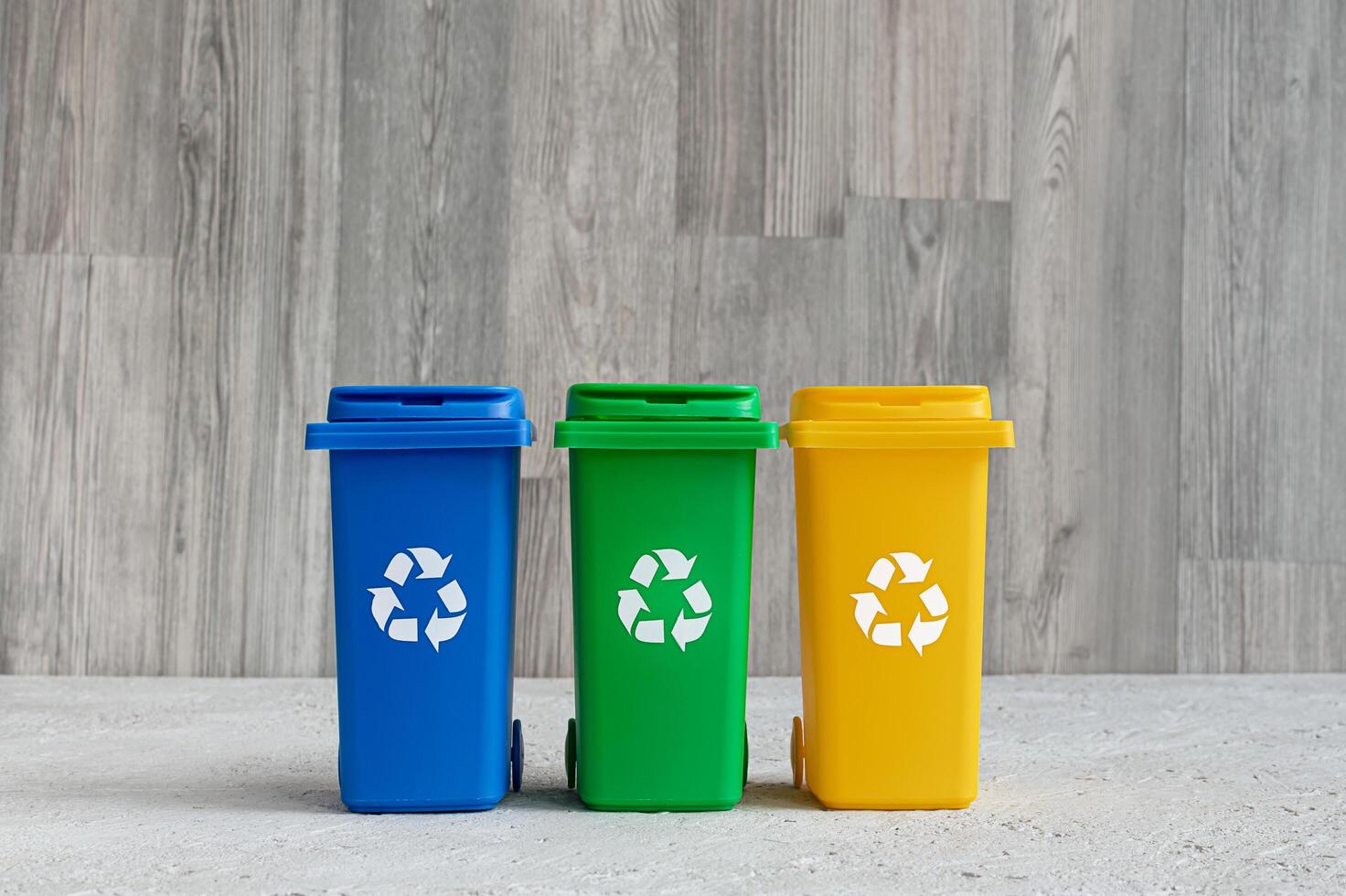 Containers for separate garbage photo