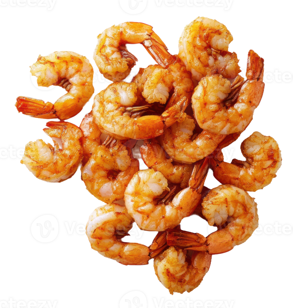 Cooked shrimp, cut out - stock . png