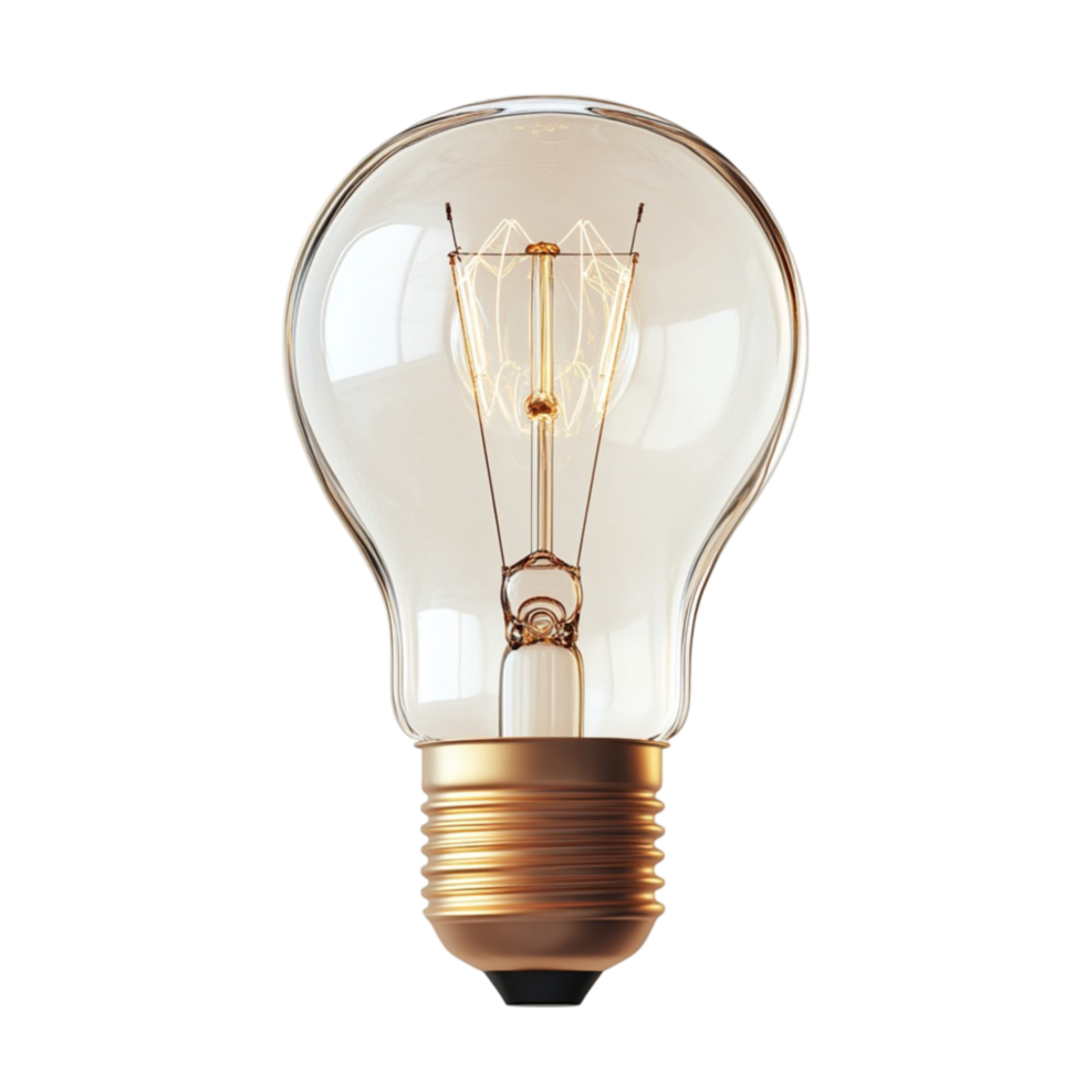 Functioning Idea Light Bulb AI-Generative png