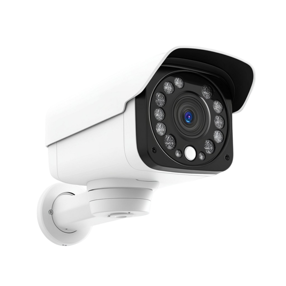 White Security Camera AI-Generative png