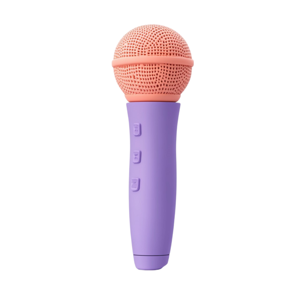 Microphone on Transparent Background AI-Generative png