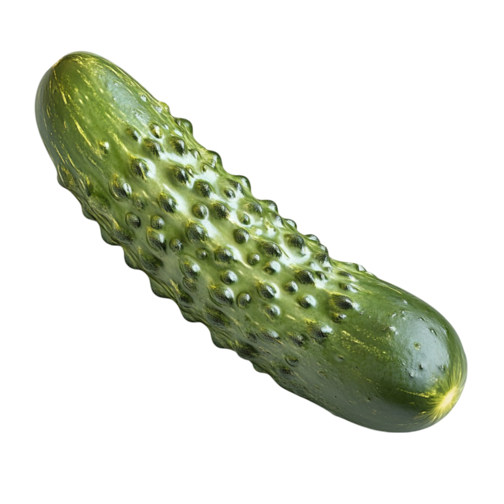 Cucumber on Transparent Background AI-Generative png