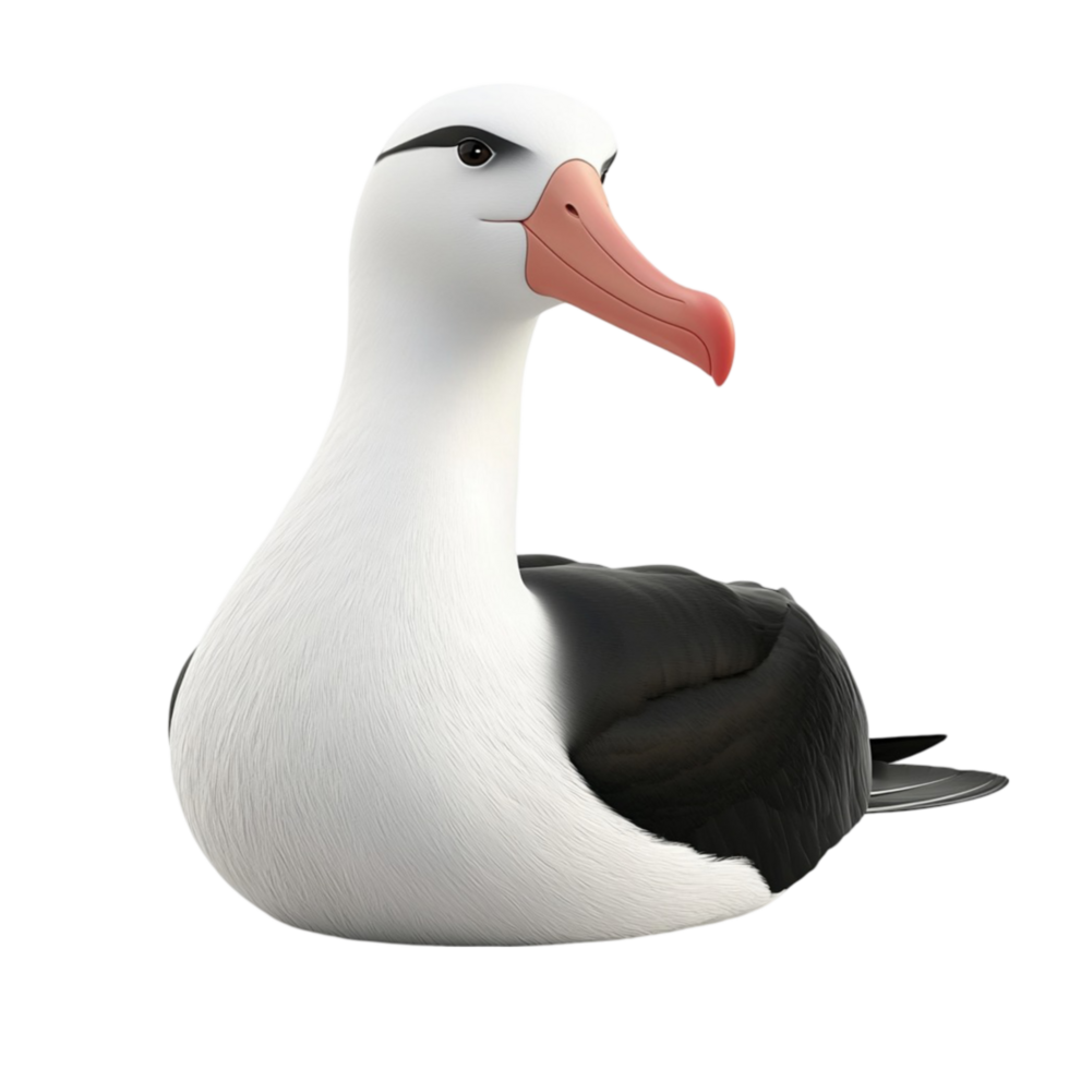 Albatross Birds on Transparent Background AI-Generative png