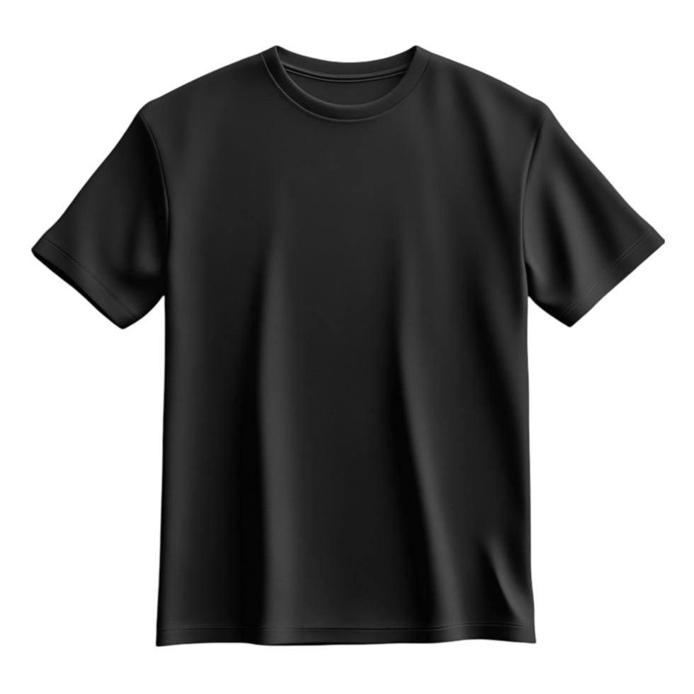 Plain Black T Shirt AI-Generative png