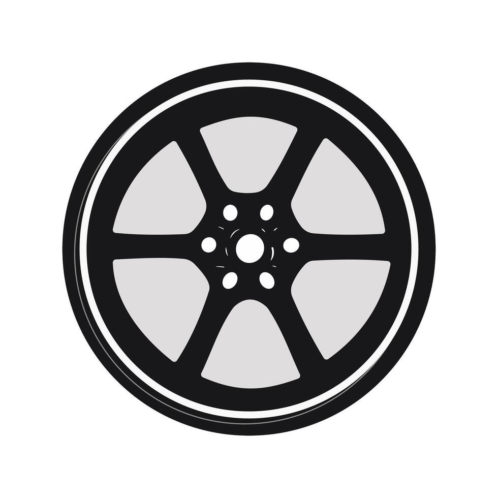 tire icon isolate on white background. vector