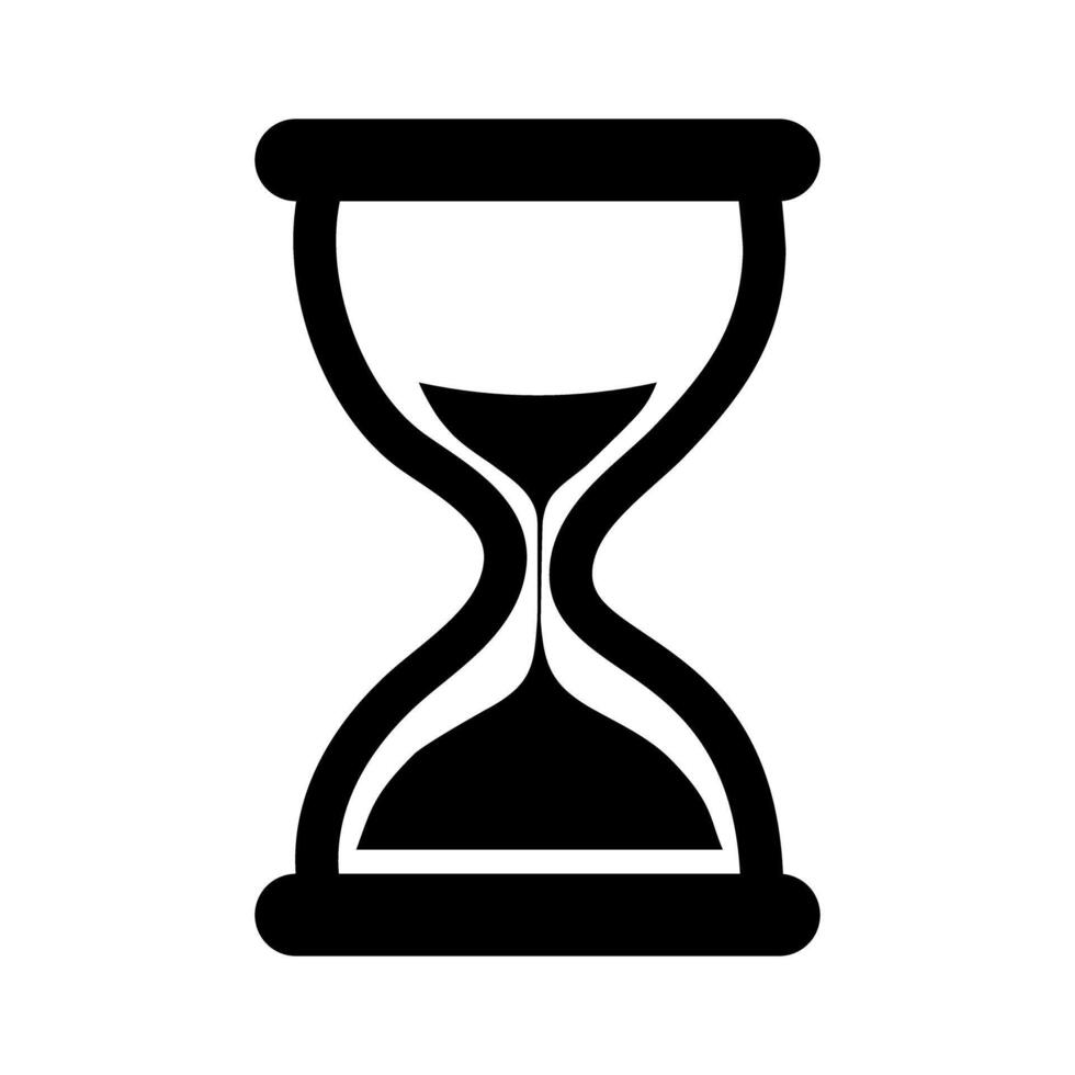 hourglass icon isolate on white background. vector