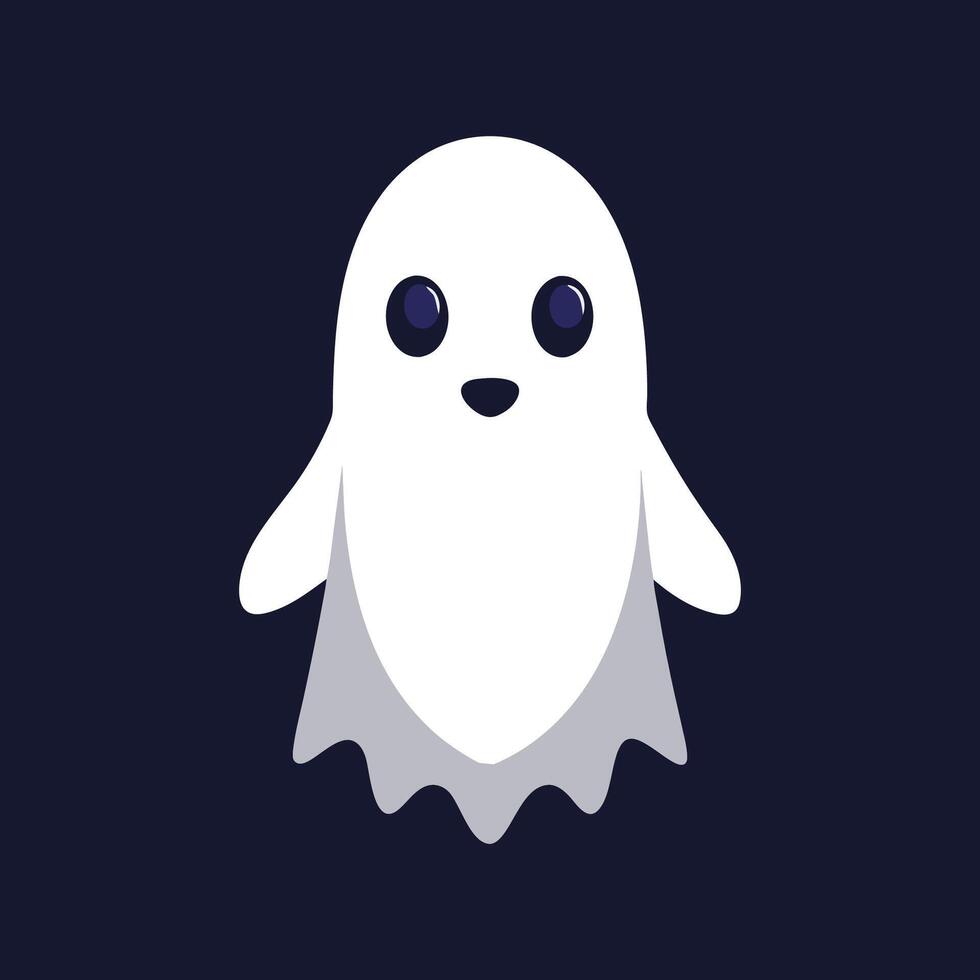 A Scary Halloween Ghost vector