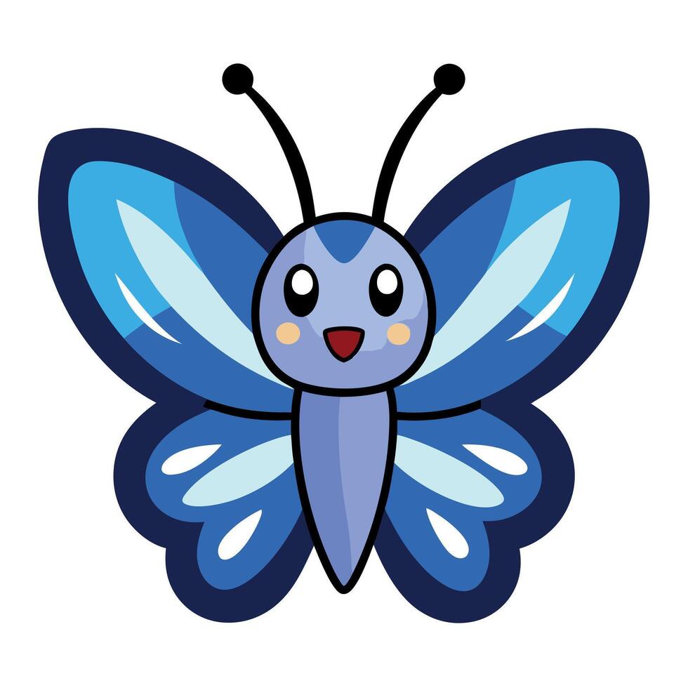 Fenders Blue Butterfly looks kawaii vector