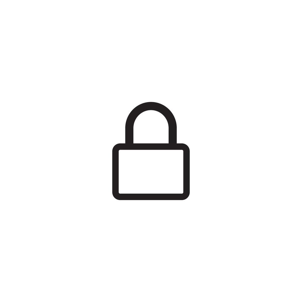 A lock icon vector