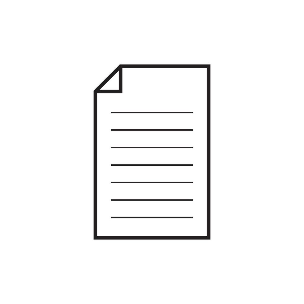 A document icon vector
