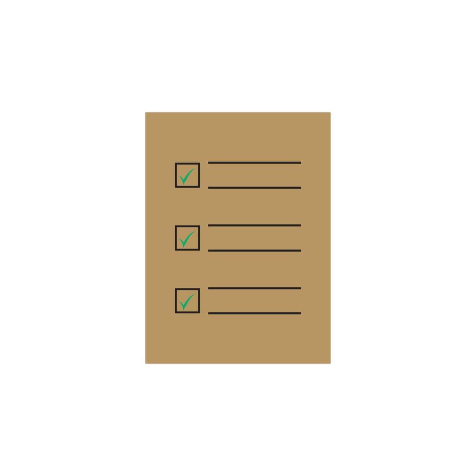 check box list sheet, icon vector