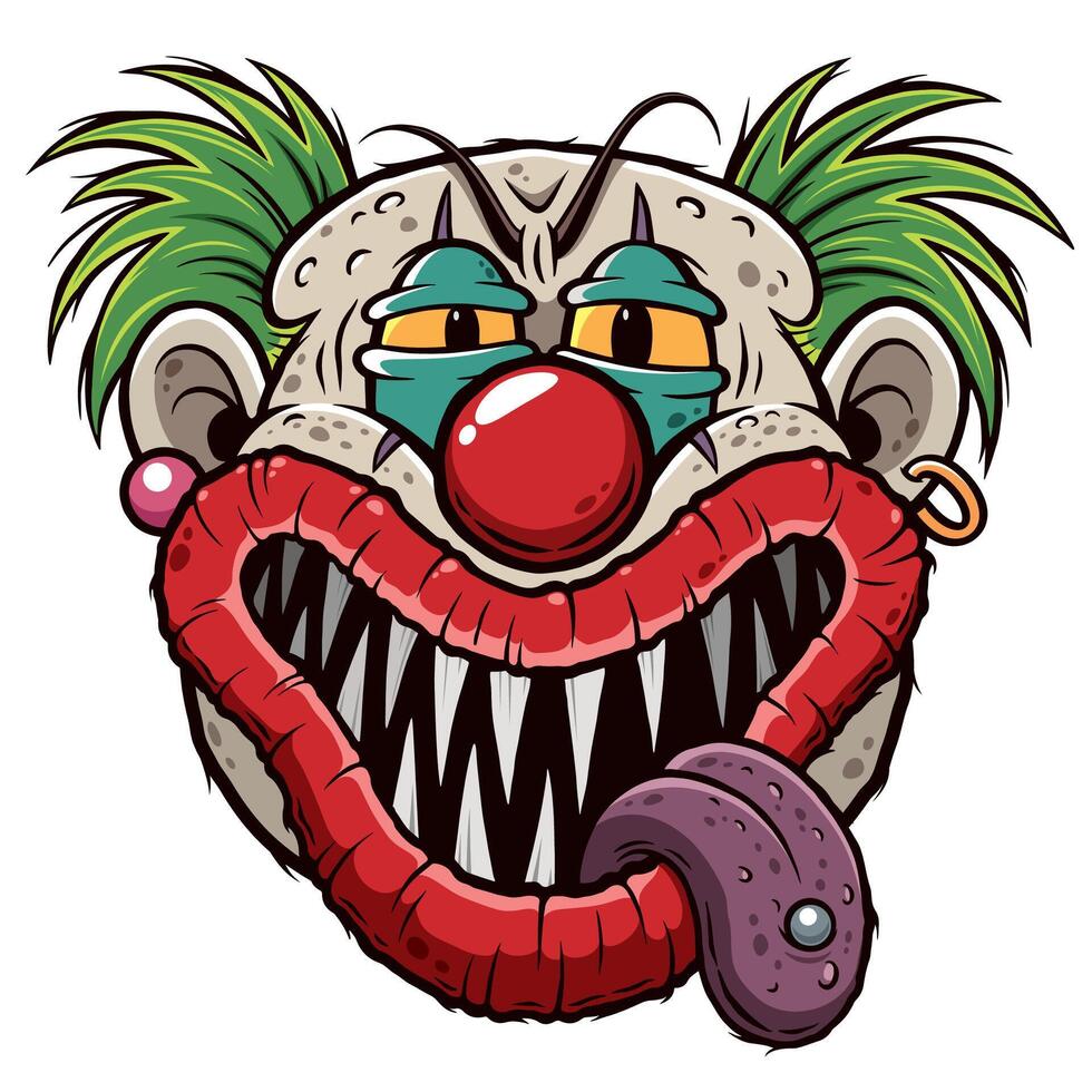 Clown face, Joker face vector