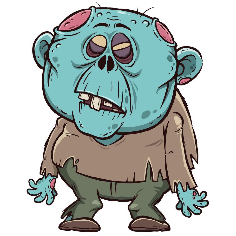 Cartoon Zombie character vector
