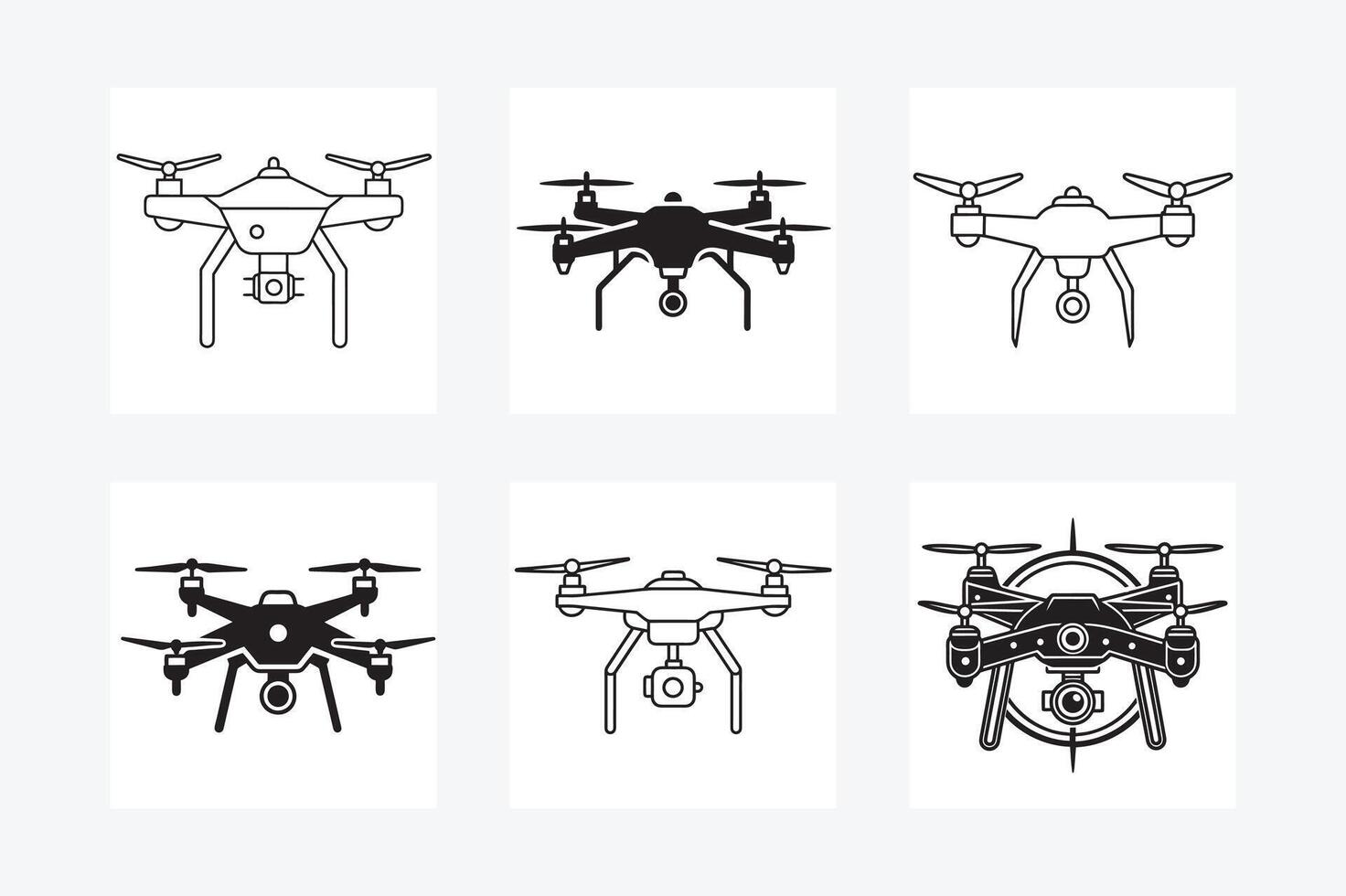 Drone Image Bundle vector