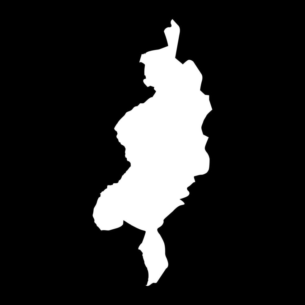 West Darfur State map, administrative division of Sudan. illustration. vector
