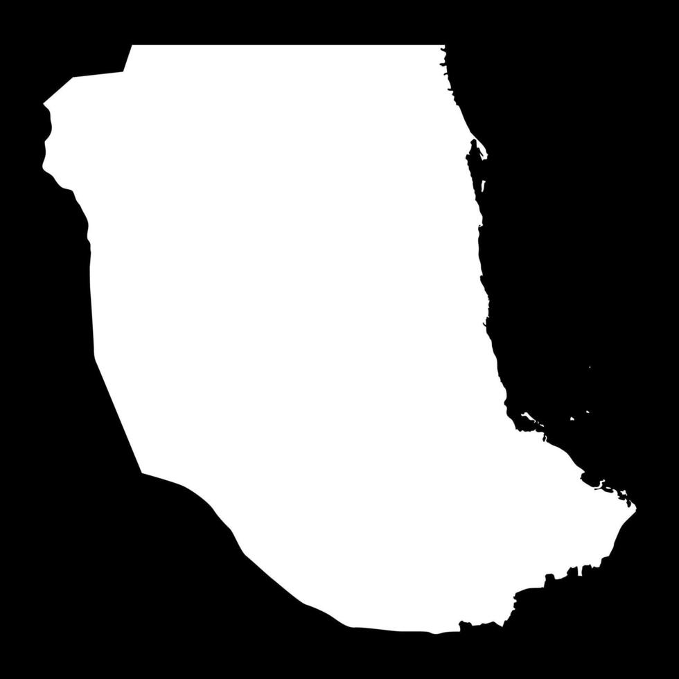 Red Sea State map, administrative division of Sudan. illustration. vector