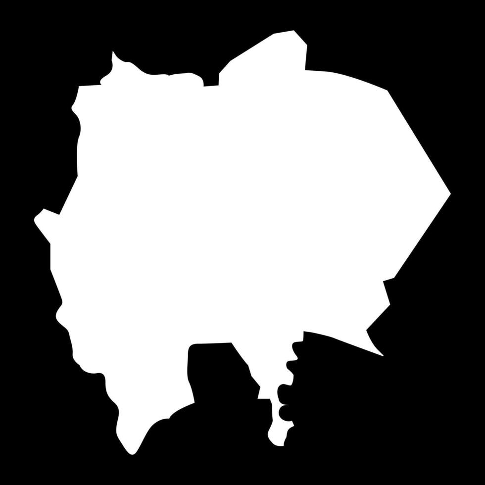Gezira State map, administrative division of Sudan. illustration. vector