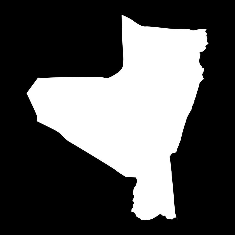 Kassala State map, administrative division of Sudan. illustration. vector