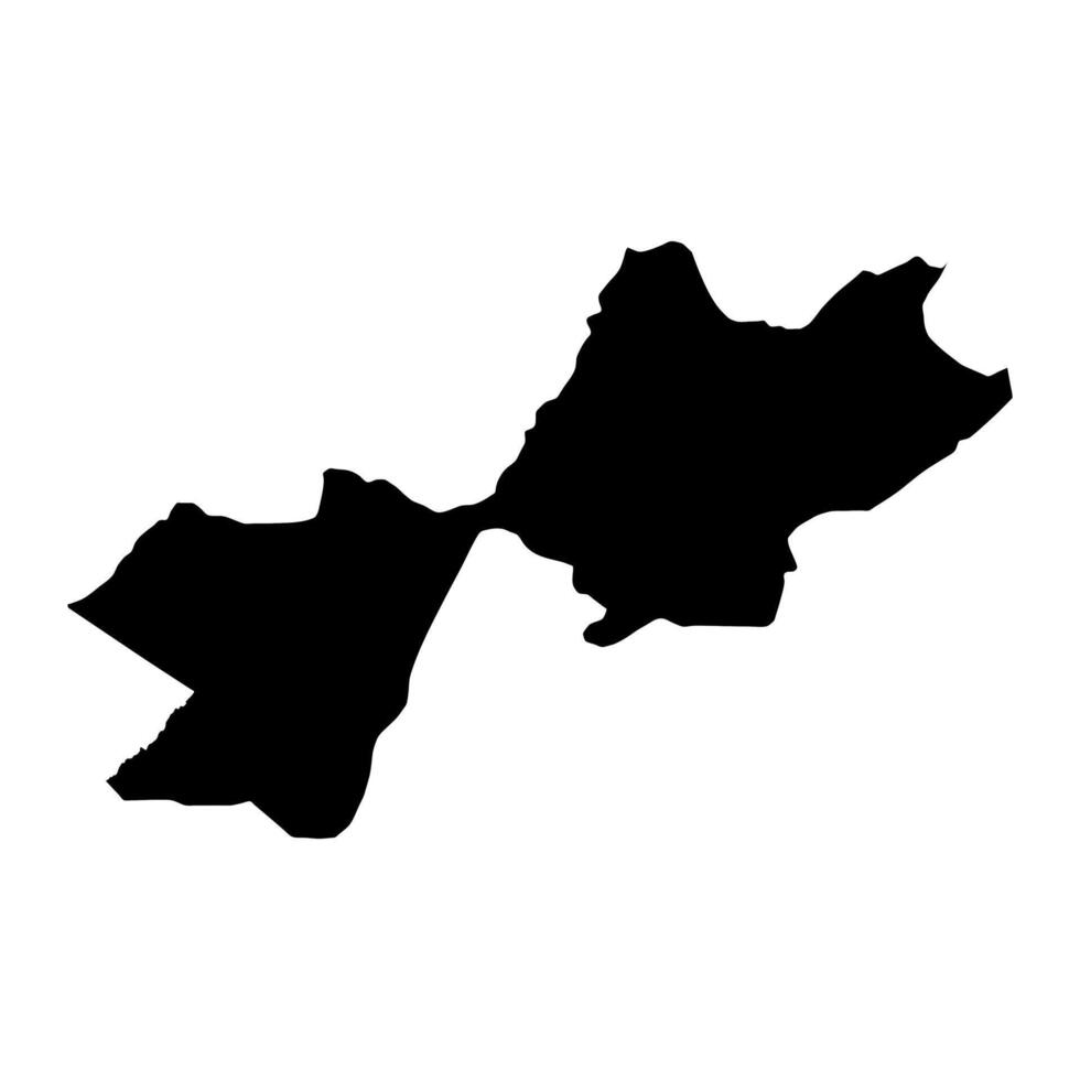 Quetta district map, administrative division of Pakistan. illustration. vector