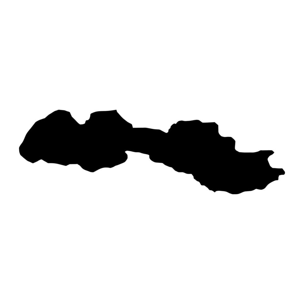Ziarat district map, administrative division of Pakistan. illustration. vector