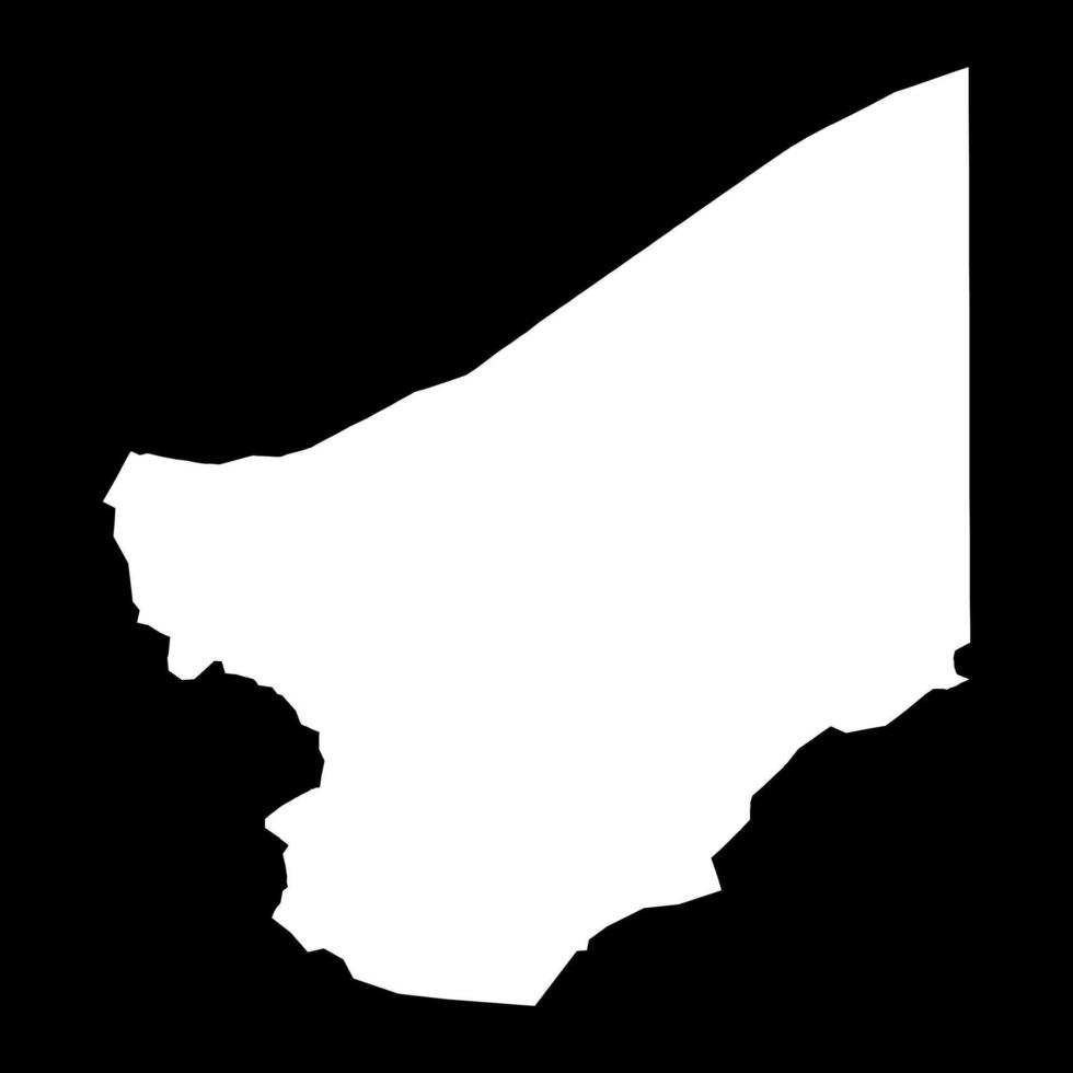 Zinder region map, administrative division of the country of Niger. illustration. vector