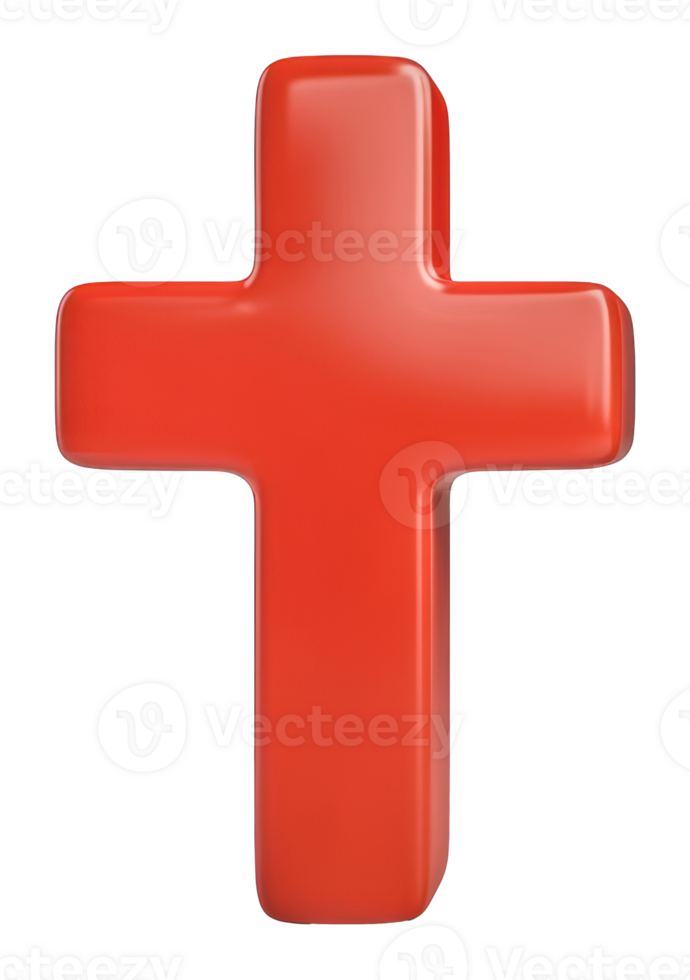 luminosa rosso attraversare nel un' semplice design ambientazione, tagliare su - azione . png