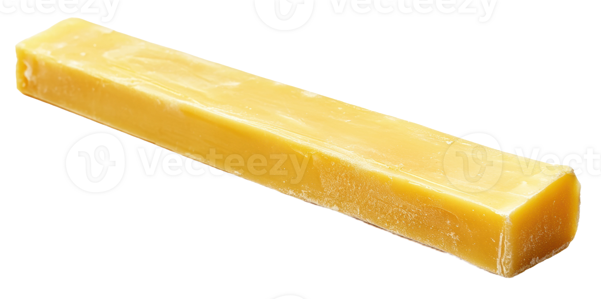 Yellow cheddar cheese block, cut out - stock . png