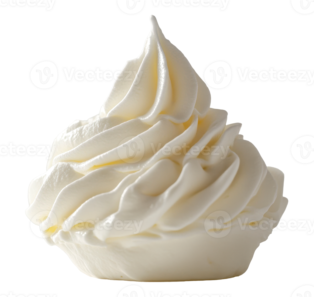 lumière du jour dessert avec fouetté crème, Couper en dehors - Stock . png