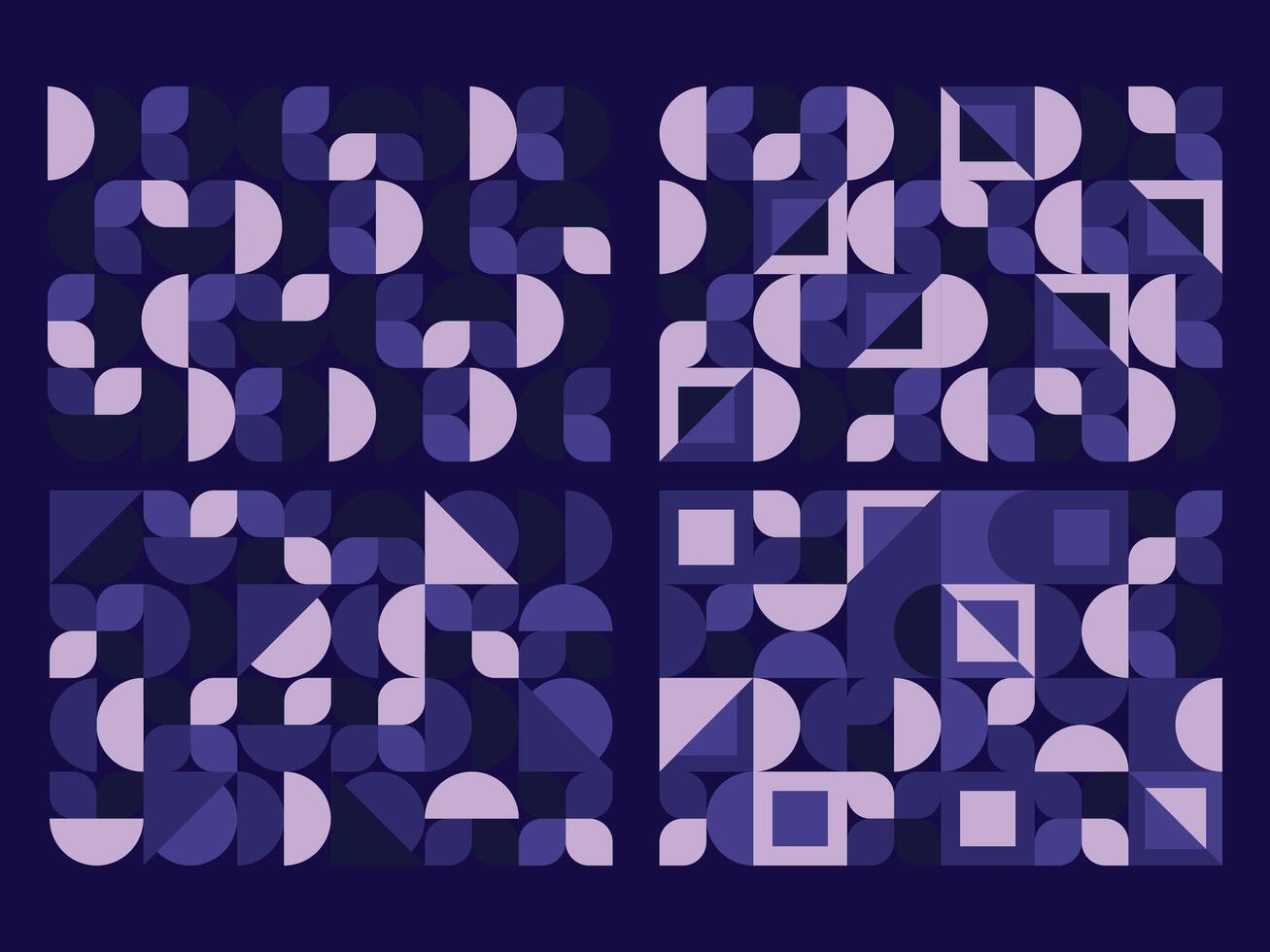 Mix Four Modern Collection Abstract Background Bauhaus vector