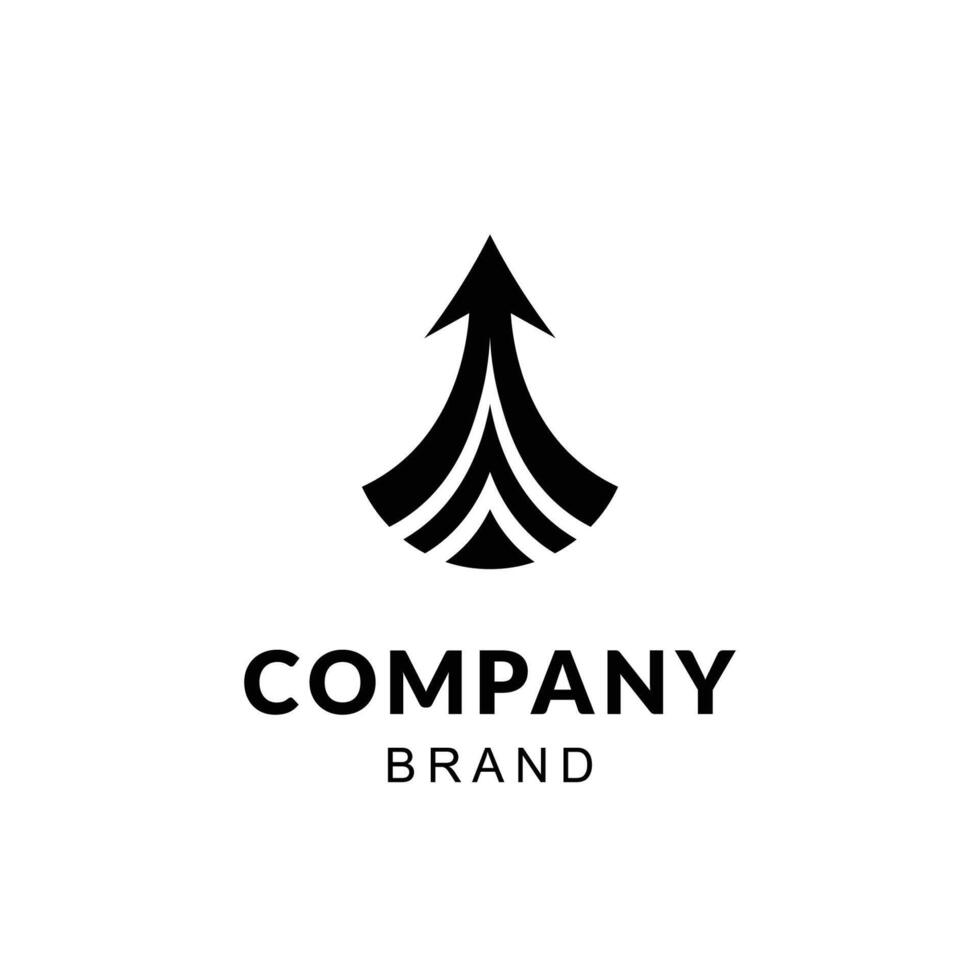 Modern Abstract Arrow Logo for Progressive Brands vector