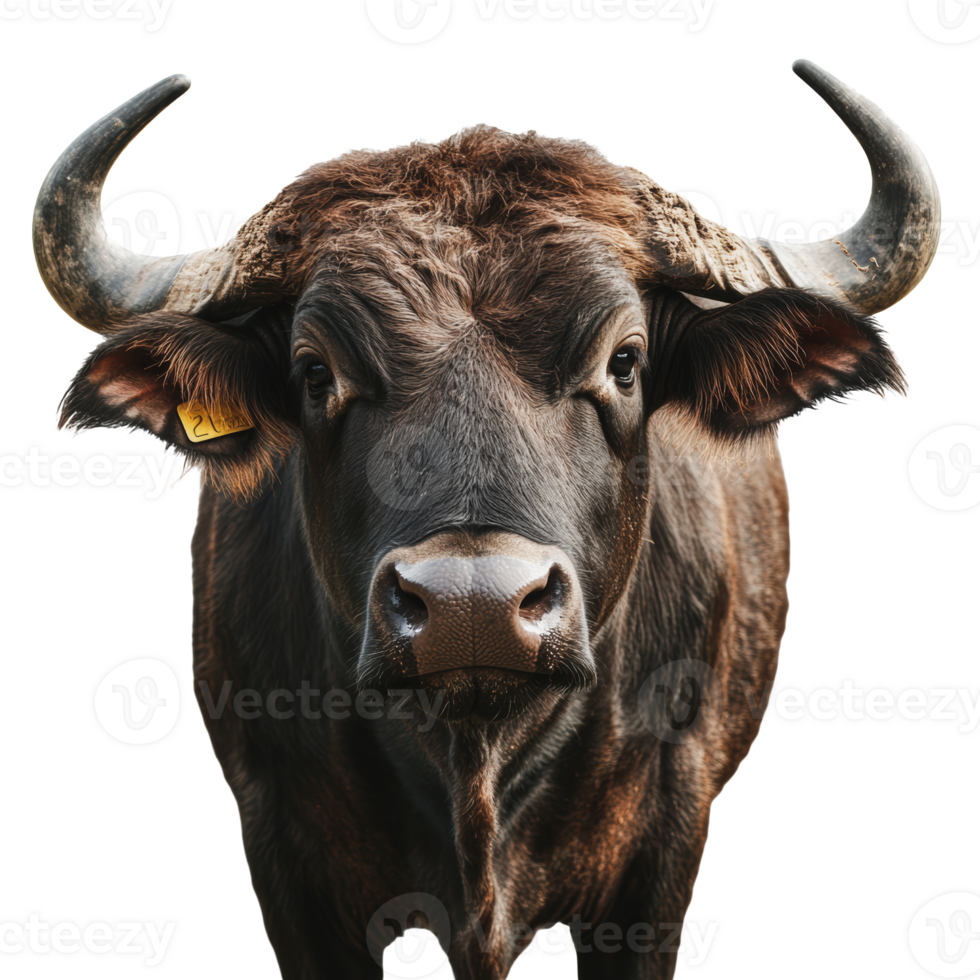Water buffalo close-up in natural light png