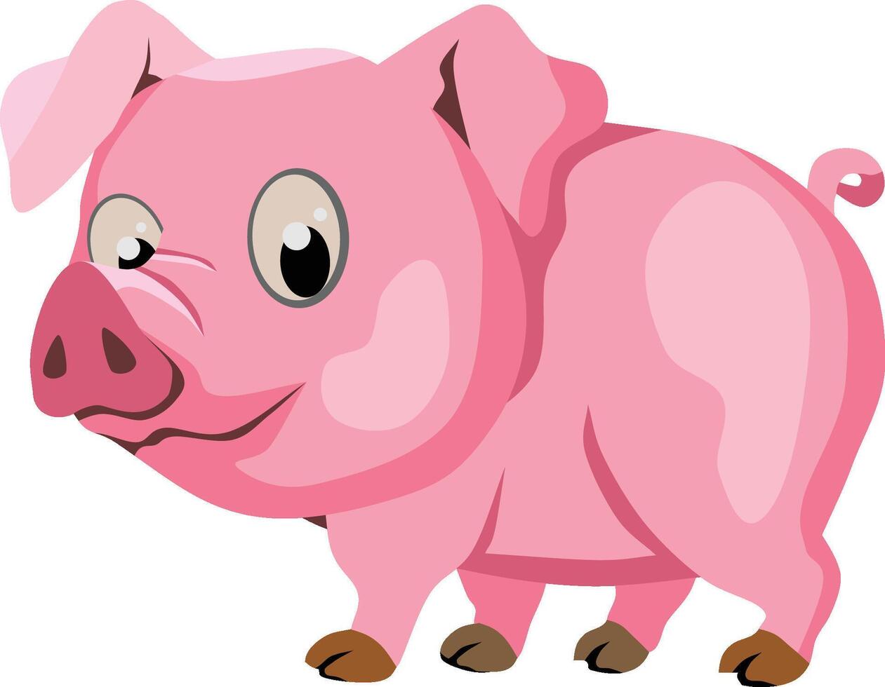 Baby Pig Cartoon Animal vector
