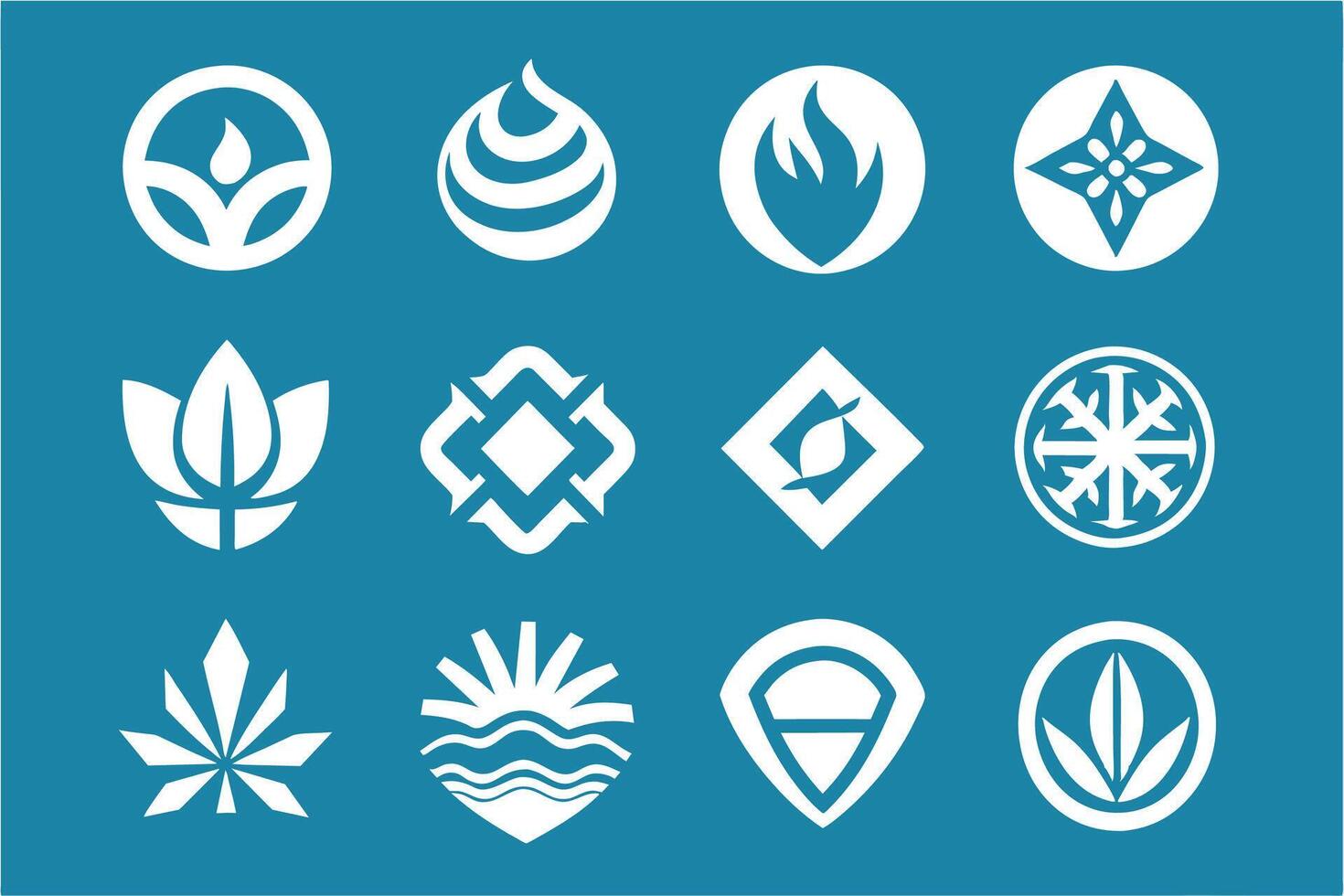 Elegant Modern Symbols vector