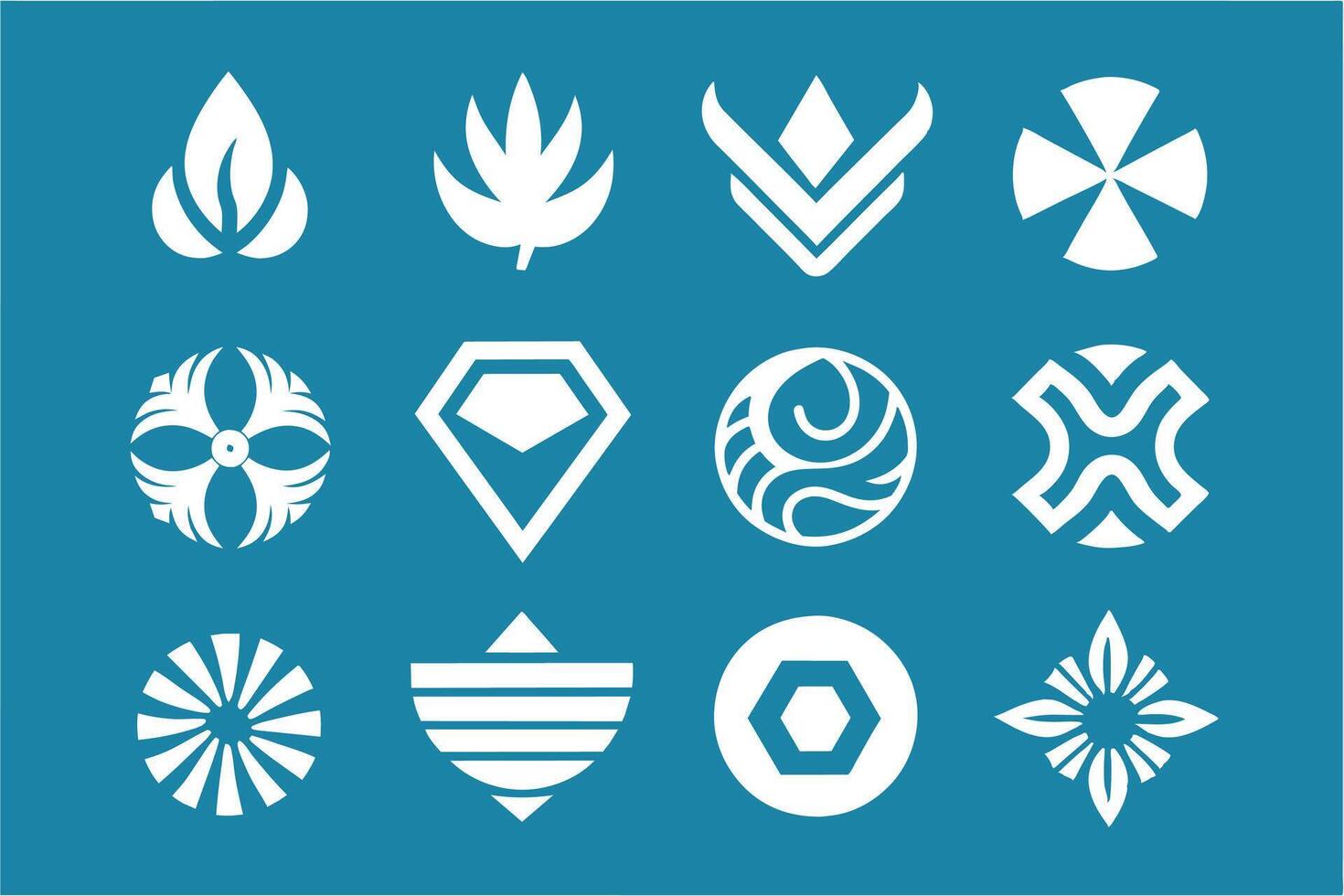 Contemporary Branding Symbols vector