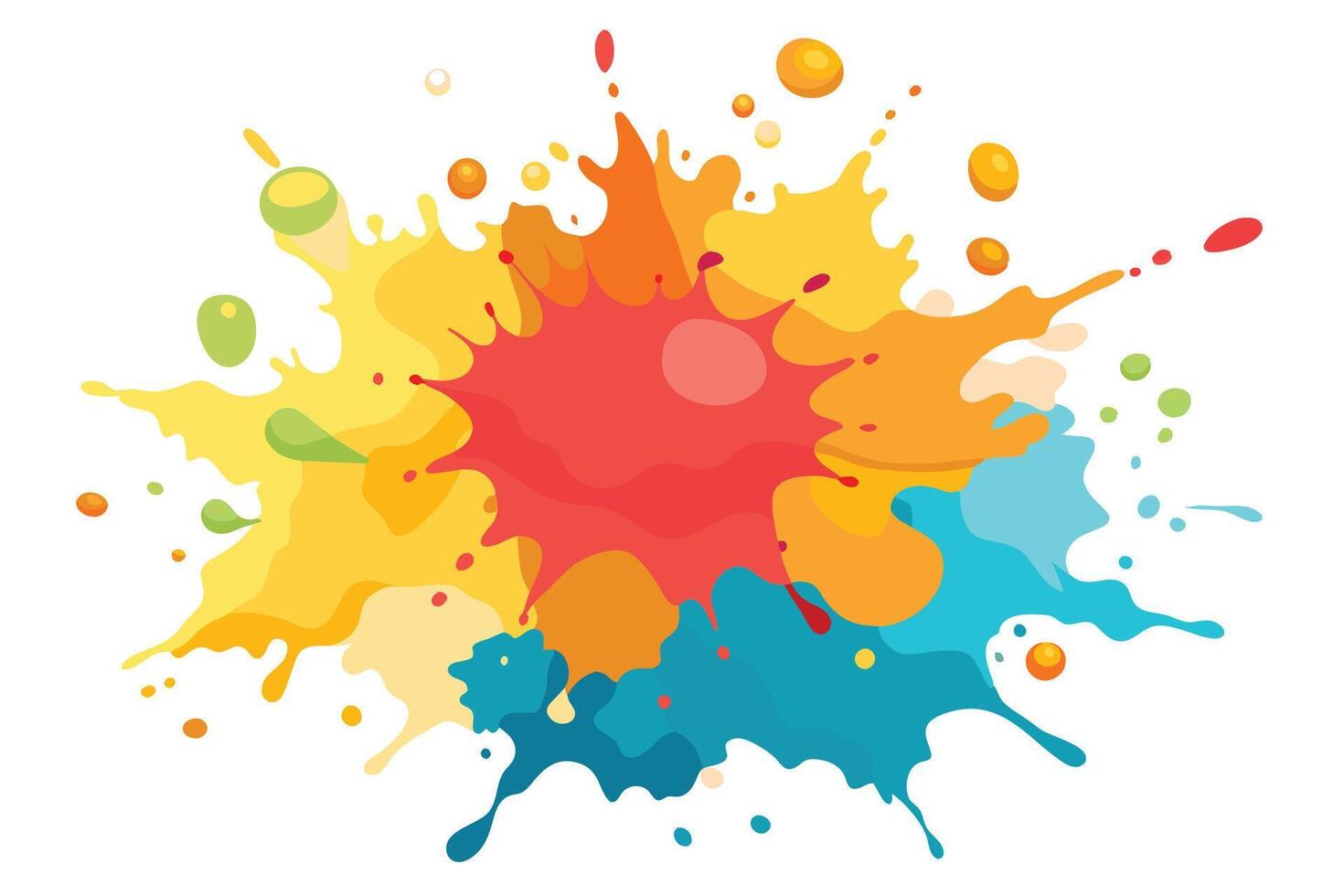 Artistic Watercolor Splash Visual vector