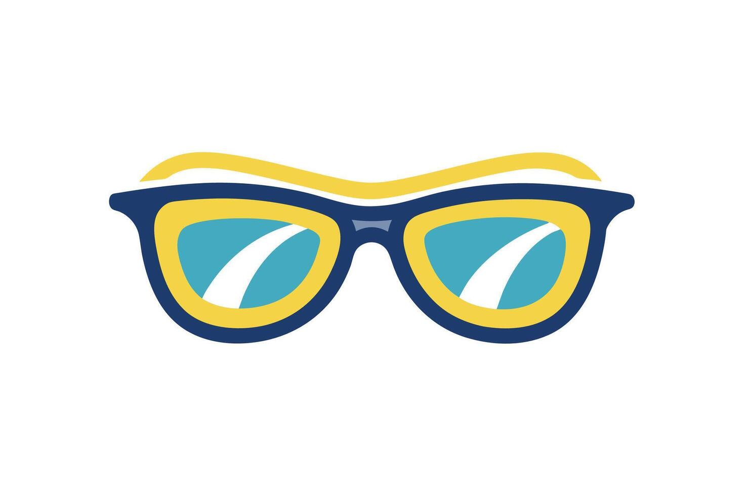 Refined Glasses Icon vector