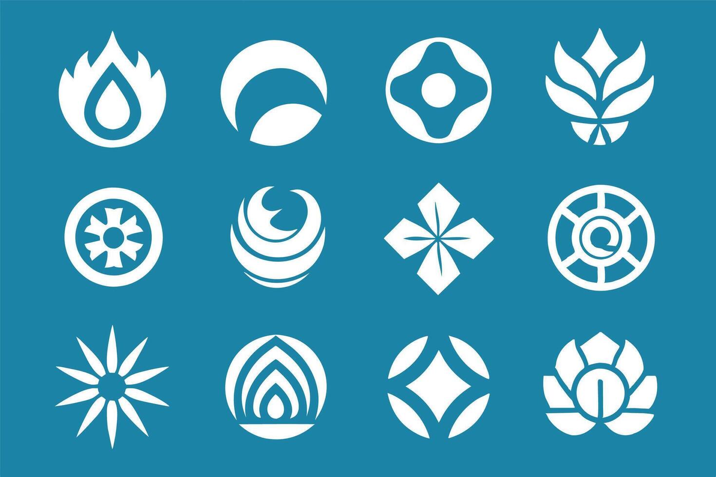 Unique Modern Logo Symbols vector