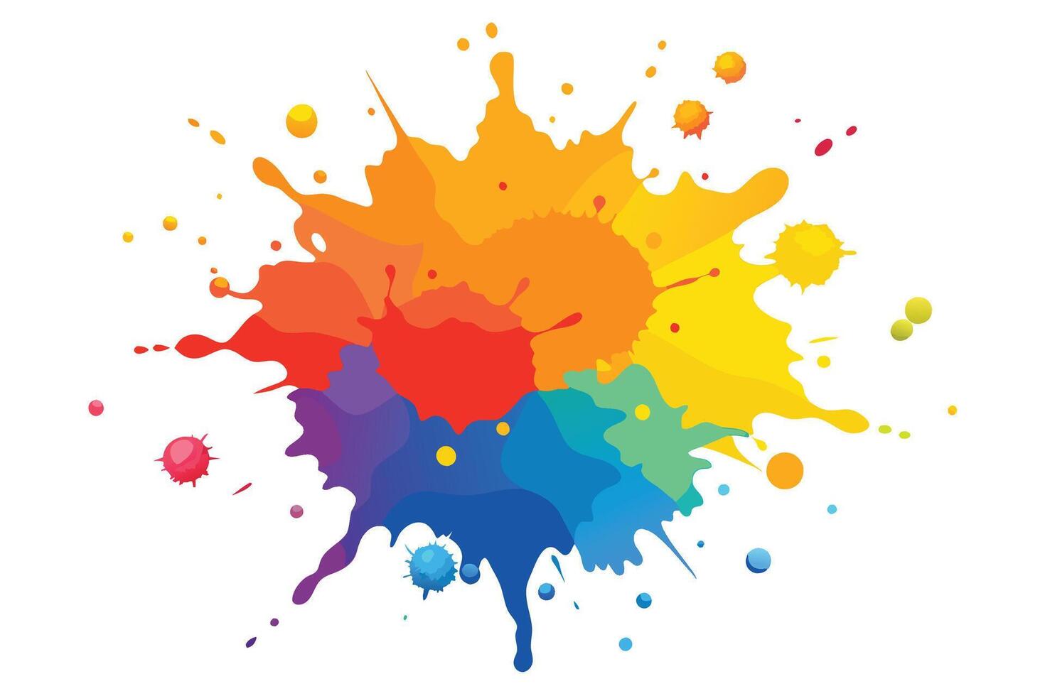 Creative Watercolor Splash Artwork vector