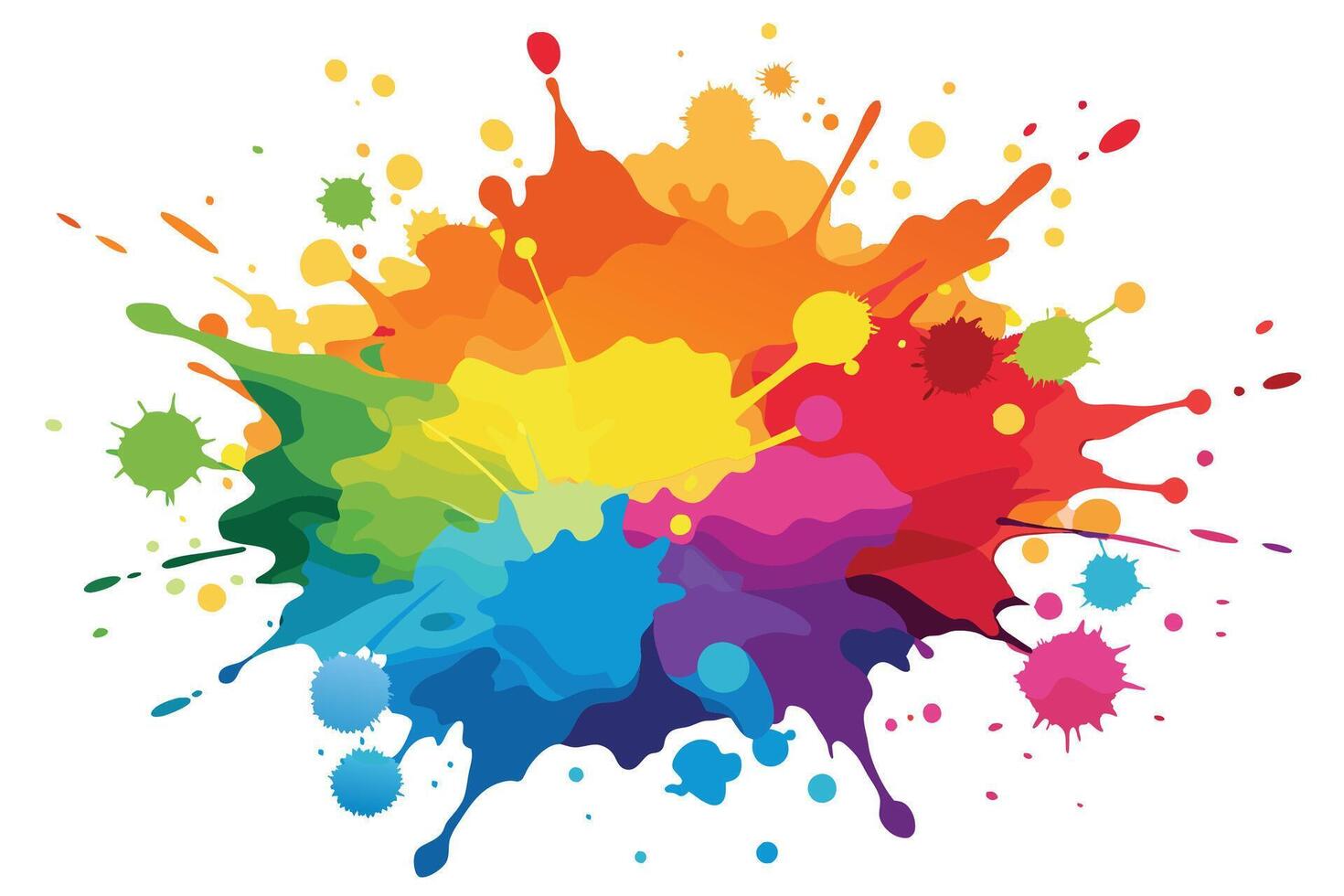 Bright Watercolor Splash Illustration vector