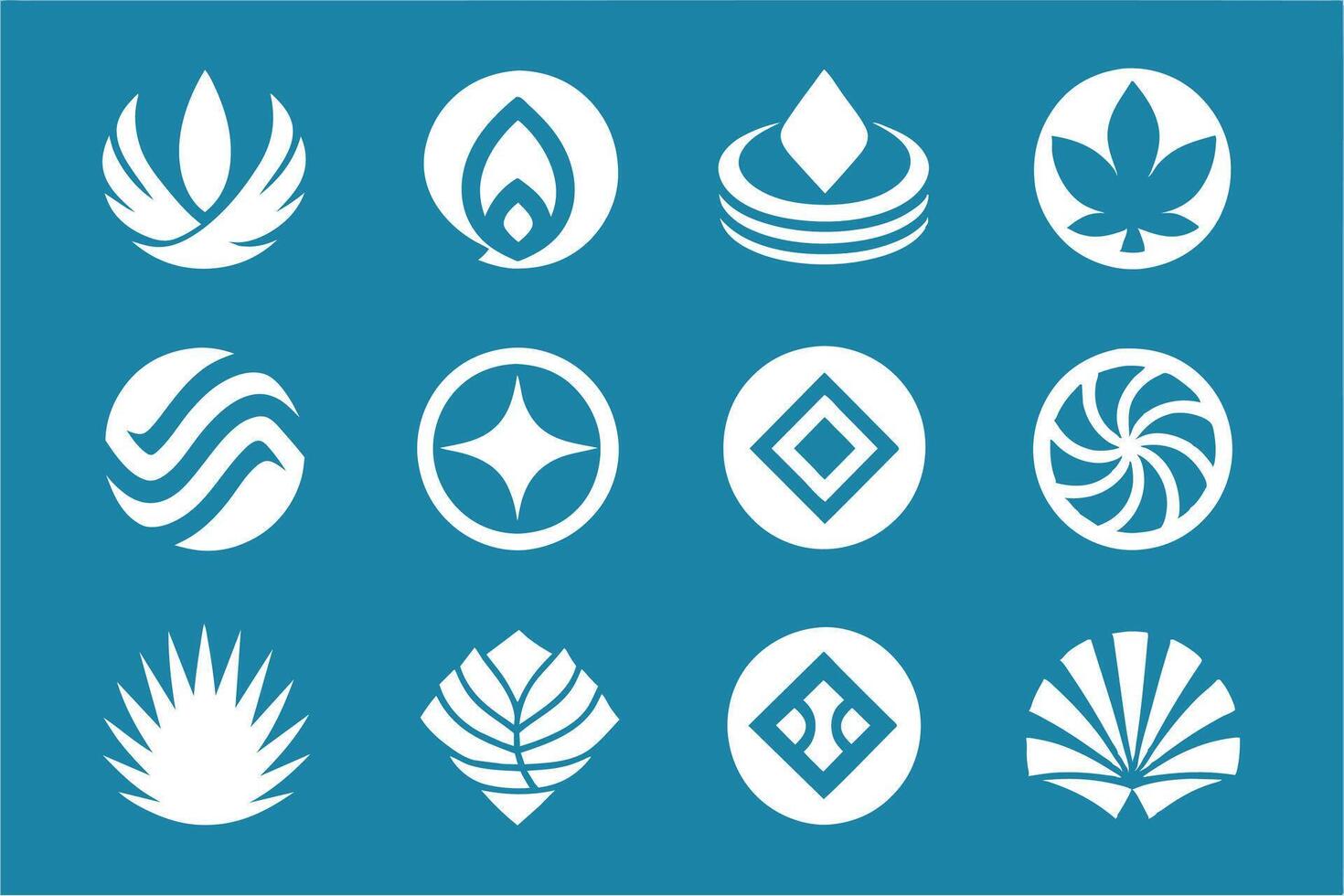 Sharp Modern Symbols vector