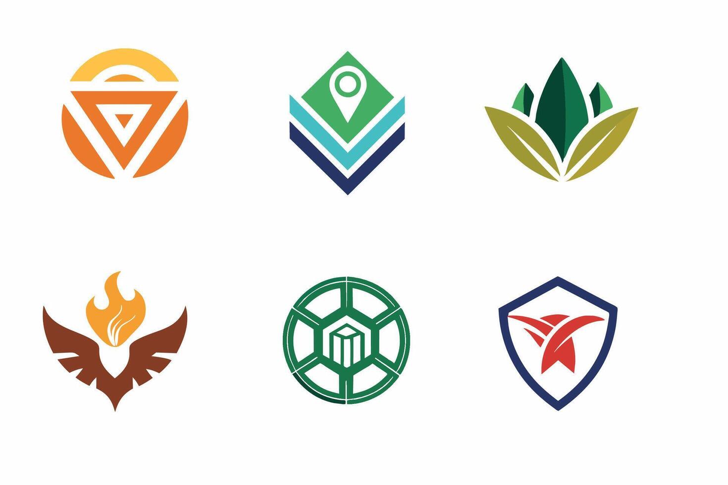 Minimalist Branding Symbol Collection vector