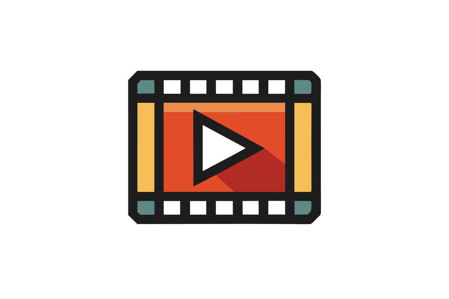 Dynamic Play Button Icon vector