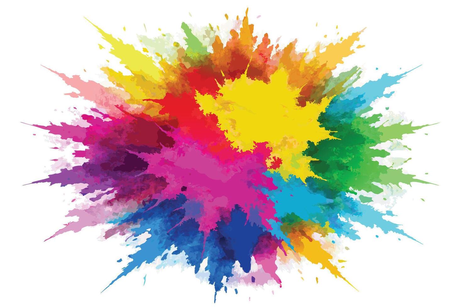 Lively Watercolor Splash Art vector