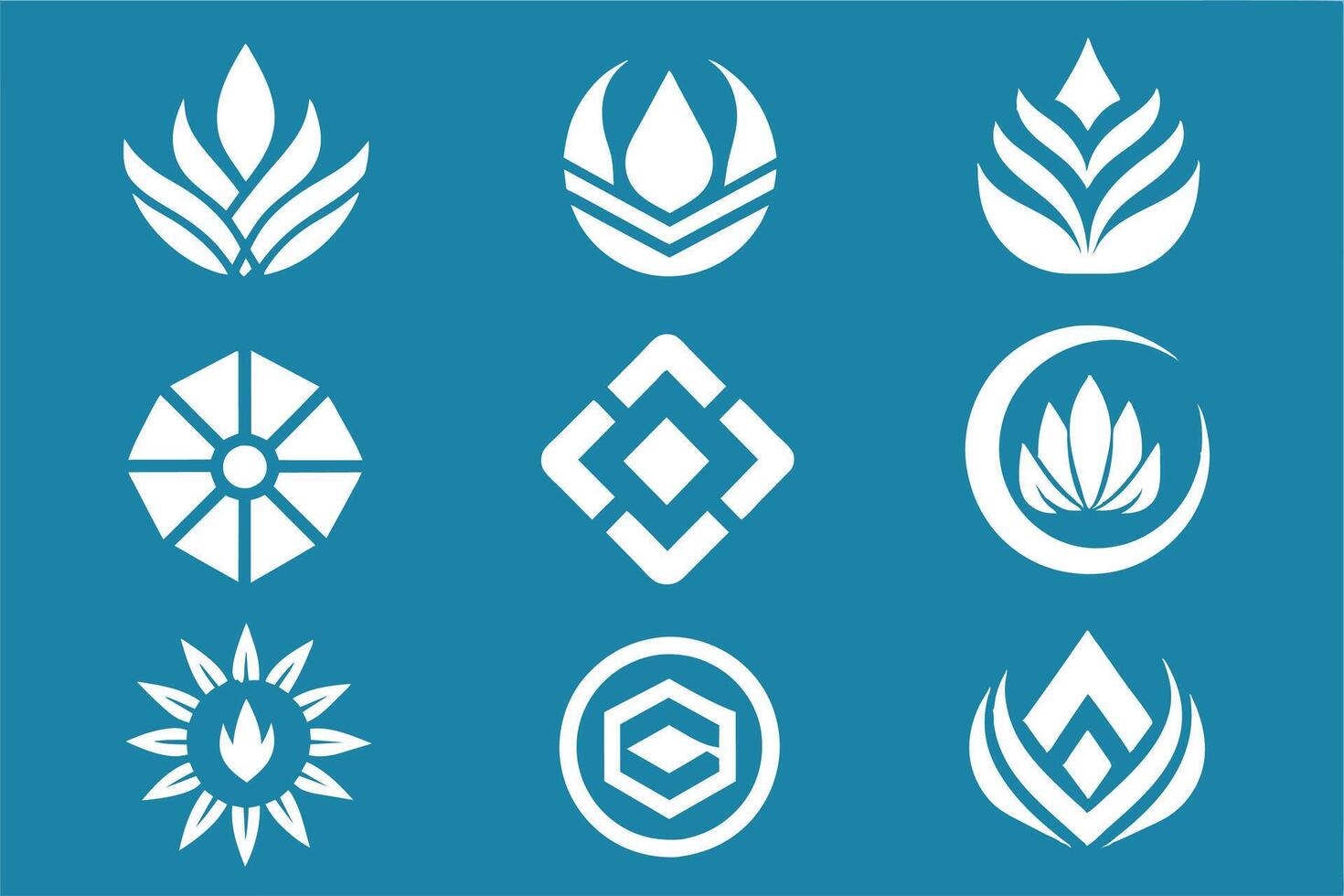 Iconic Branding Symbols vector