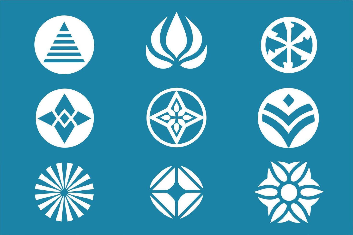 Abstract Modern Symbol Designs vector