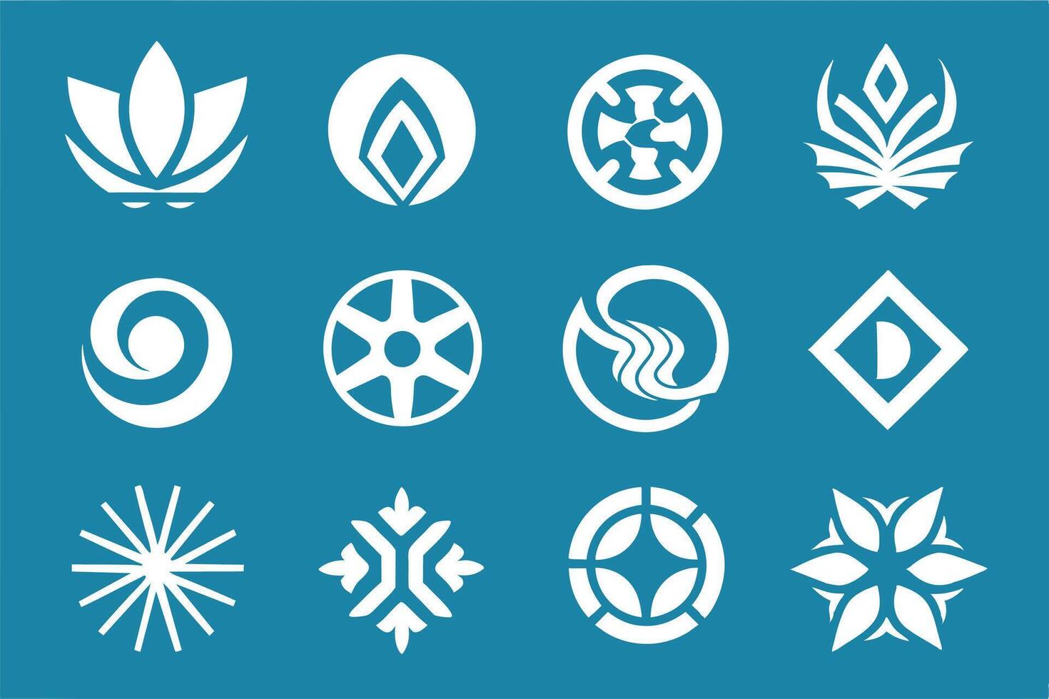 Versatile Modern Symbol Set vector