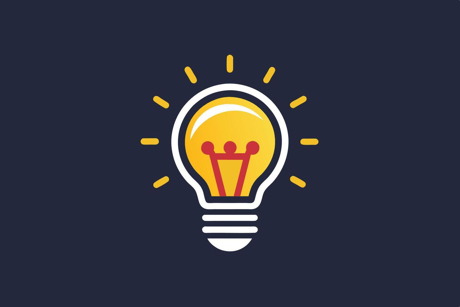 Innovative Light Bulb Graphic vector