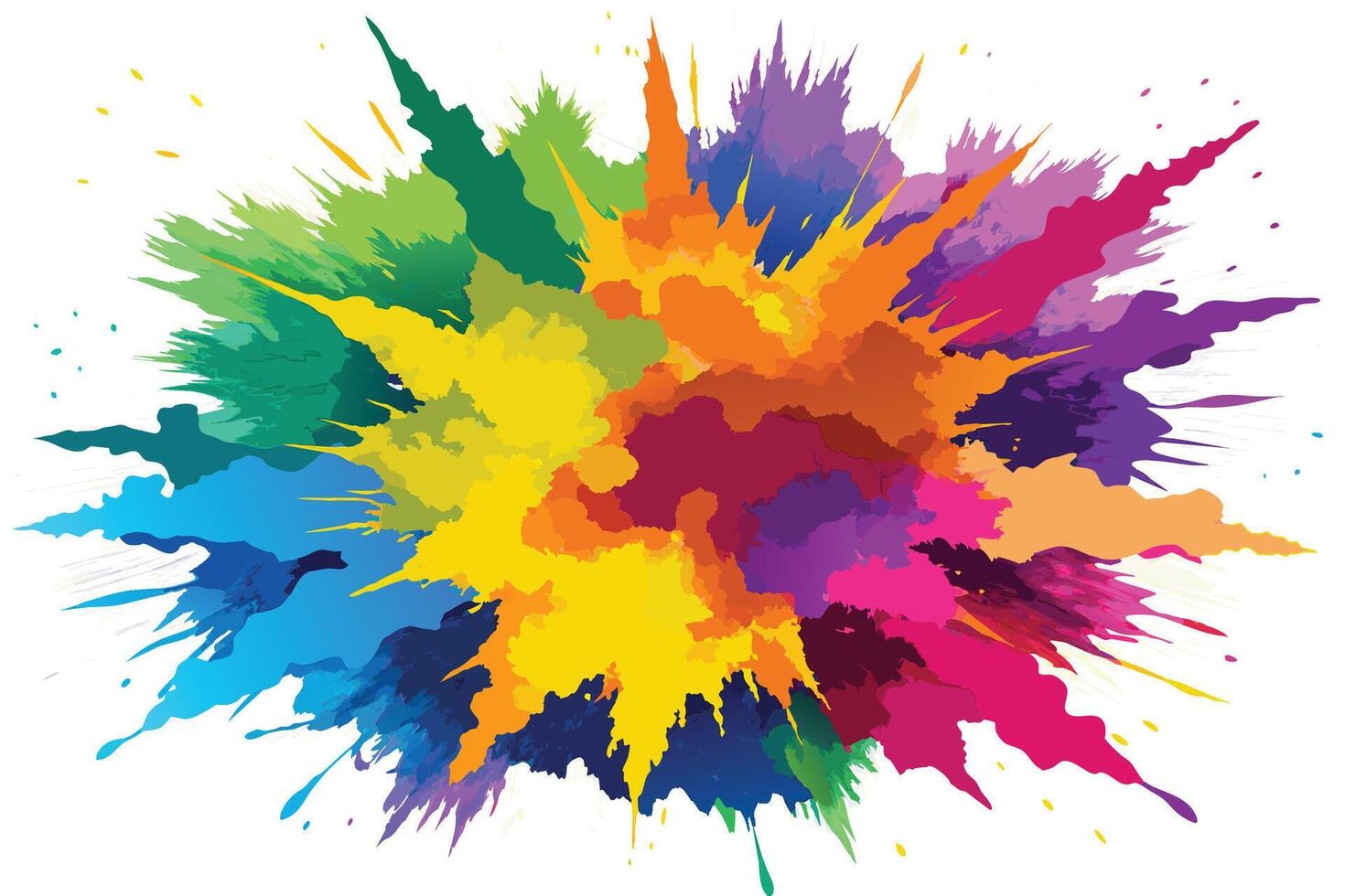 Artful Color Splash Design vector