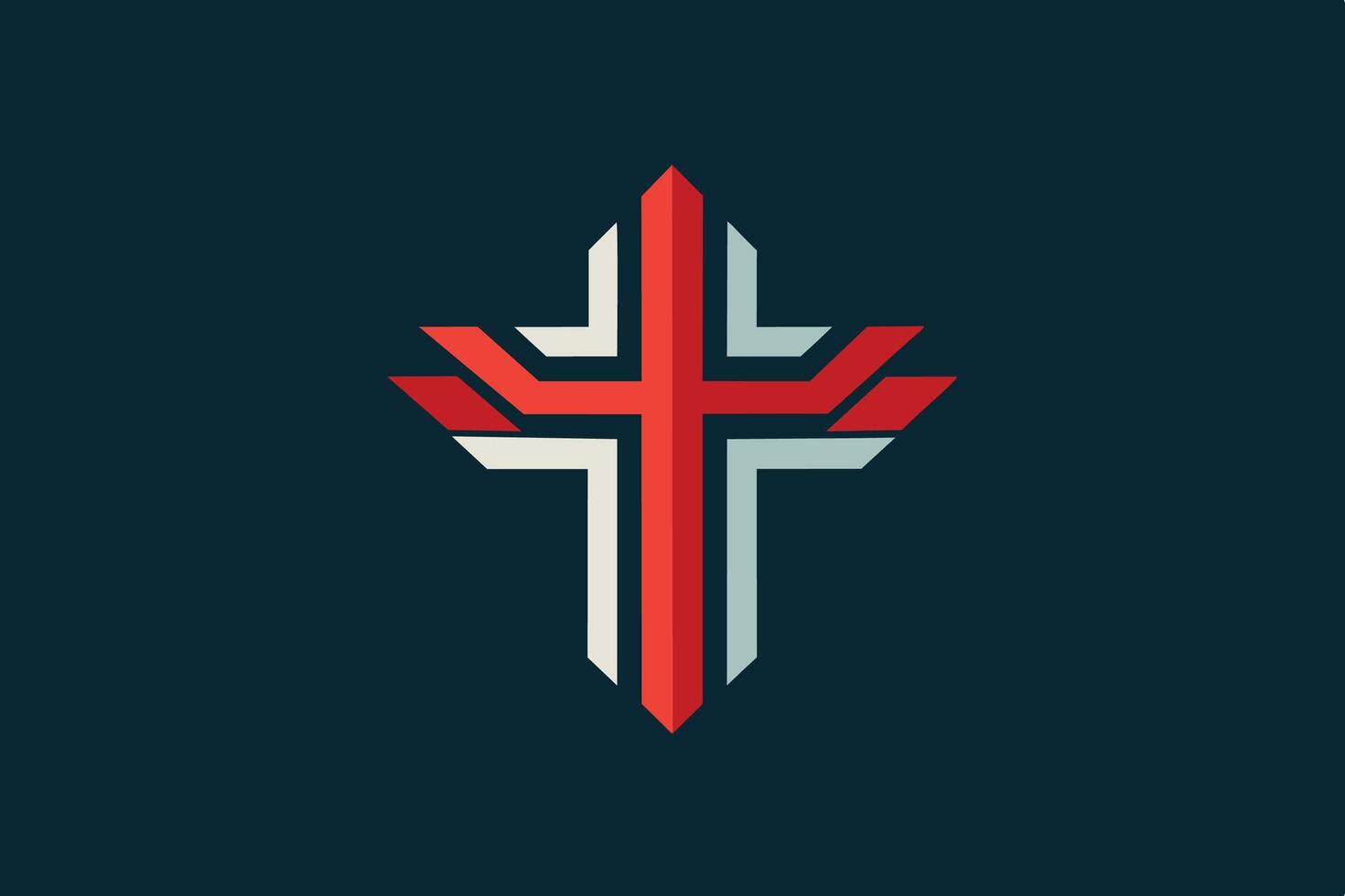 Sacred Cross Symbol Design vector