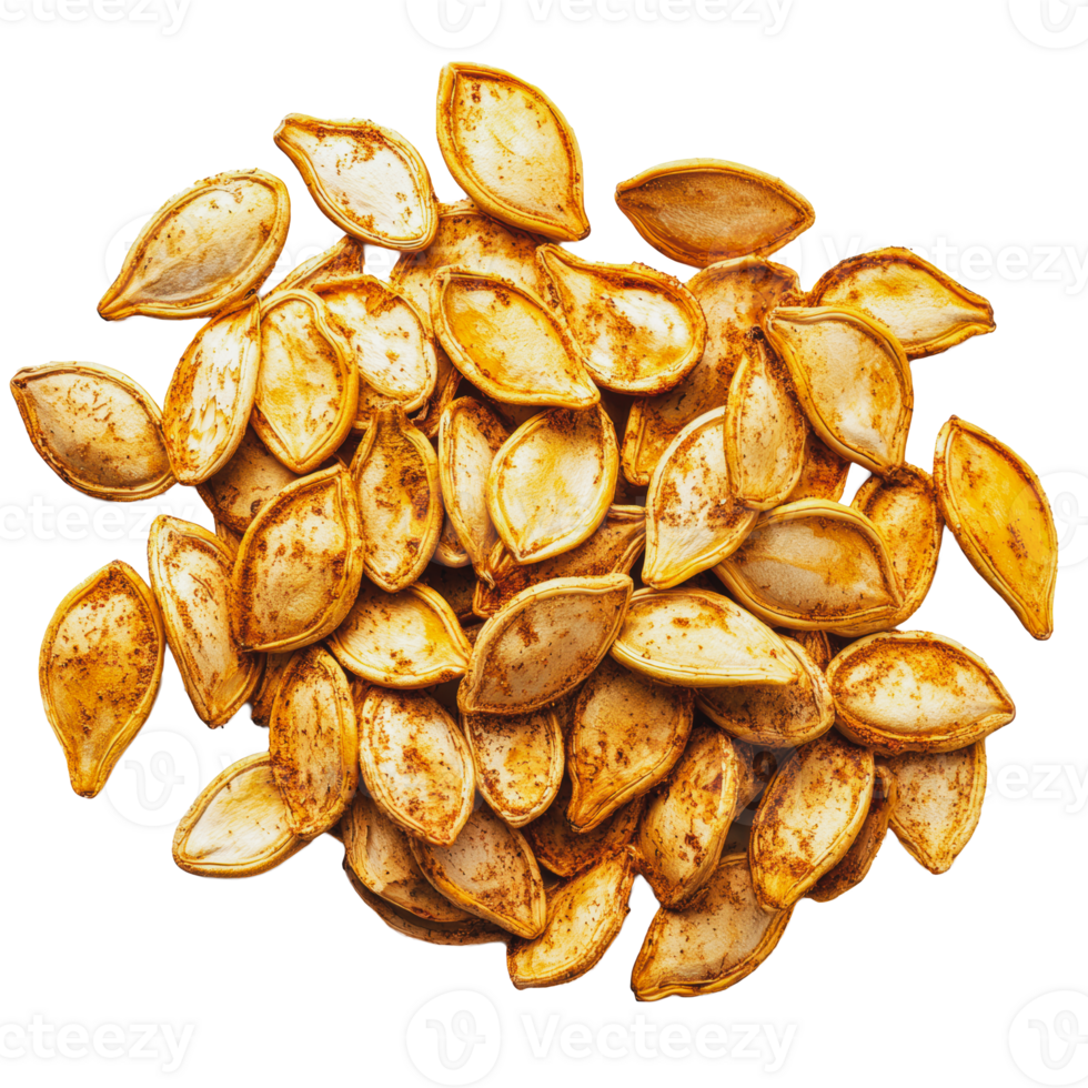 Roasted pumpkin seeds ready for snacking png